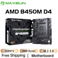 MAXSUN AMD Challenger B450M Motherboard Dual-channel DDR4 Memory AM4 Mainboard M.2 NVME supports Ryzen 3600 5500 5600 5600G CPU