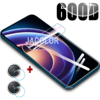2in1 Hydraulic Protective Glass For Xiaomi Redmi Note 12R 12S 12 Turbo 12T Pro Note12 Screen Gel Protector Lens Glass Note12Pro