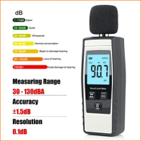 XRCLIF Sound Level Meters Digital Sound Level Meter Sonometros Noise Audio Level Meter 30-130dB Decibels Mini Sound Meter
