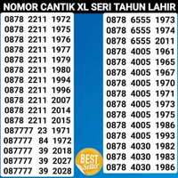 NOMOR CANTIK XL KARTU PERDANA SIMCARD BOS SERI TAHUN LAHIR 0859 3004 1982