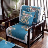 新中式沙發墊現代中式沙發墊沙發套罩一二三組實木高端防滑坐墊