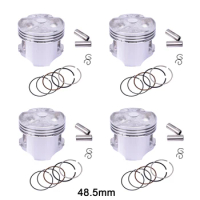 STD~+100 +25 +50 +75 Motorcycle Engine Pison Rings Set 48.5mm 48.75mm 49mm 49.25mm 49.5mm For Honda 