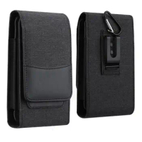 Universal Nylon Cloth Leather Flip Case Phone Pouch For ZTE nubia Z40 Pro Belt Clip Waist Bag Cover For Nubia Z30 Pro Z20 X 5G