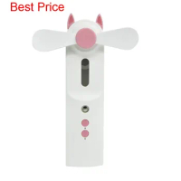 100Pcs/lot Portable 2 In 1 Water Spray Mist Fan Electric USB Rechargeable Handheld Mini Fan Humidifier Cooling Air Conditioner