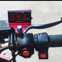 Đồng hồ đo điện áp xe điện đa năng với màn hình kỹ thuật số LCD cho xe máy, xe scooter và xe đạp điệ
