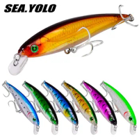 Sea.Yolo 9 Colors Fishing Lure Millet Minnow Lure Bait 16cm Plastic Fake Bait 43g CRANKBAIT Fake Bait Bass Lure Accessories