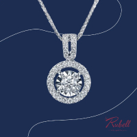 EMILY HALO SOLITAIRE NECKLACE