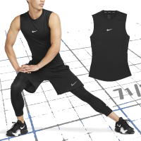NIKE 耐吉 背心 Pro Dri-FIT Fitness 男款 黑 白 吸濕排汗 合身 鍛鍊 運動 無袖 小勾(FB7915-010)