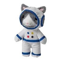 boneka berkostum astronaut, kucing, 28 cm