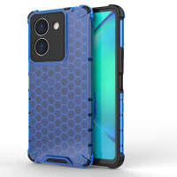 Shockproof Armor Case For VIVO X60 Pro Plus Transparent Honeycomb Phone Back Cover For IQOO NEO5 8Pro Z3 V21E S9e Y12S X70
