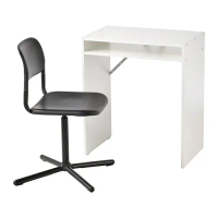 Meja dan Kursi Belajar/Kantor Premium Elegant_Original Putih/Hitam