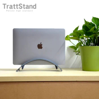 Aluminum Vertical Laptop Stand For Apple MacBook Air 15 M3 M2 Pro 16 14 13.3 Space-saving Rack Desktop Erected notebook Holder