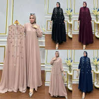 MONIKA SET OUTER BORDIR PAYET TERBARU GAMIS SET OUTER BESTSELLE GAMIS TERBARU ORIGINAL Ceruty Mewah 