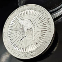 Australia Animal 1 oz .999 Silver Coins 2016 Kangaroo Elizabeth II One Troy Ounce Silver Plated Challenge Coins Souvenir Gifts