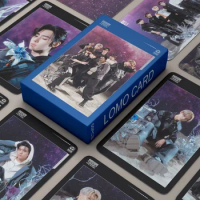55Pcs Idol Boy New Album Lomo Card GGU GGU PACKAGE Photocards JUNGWON HEESEUNG JAY SUNOO NI-KI JAKE HD Printed Postcard Fan Gift