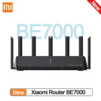 Xiaomi Router BE7000 1GB Mesh PPPoE Tri-Band WiFi Repeater Signal Amplifier VPN IPTV 4x2.5G Ethernet Ports Modem Mi Router 7000