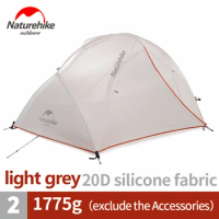 Naturehike Upgraded Star River 2 Ultralight Outdoor Camping Tent 2 Persons 4 Season 20D Silicone Tents With Free Mat