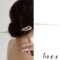【INES】素白髮簪/韓國設計古典中國風素白醋酸板材典雅髮簪 盤髮器(2款任選)