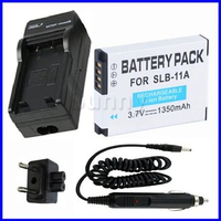 SLB-11A Battery+Charger for SAMSUNG CL80,EX1,HZ25W,HZ30W,HZ35W,HZ50W,TL240,TL-240,TL320,TL350,TL-350,TL500,TL-500 Digital Camera