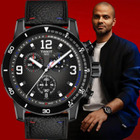 【TISSOT 天梭】NBA特別款 東尼·帕克配戴 Supersport T125.617.37.067.00 籃球計時手錶(T1256173706700)