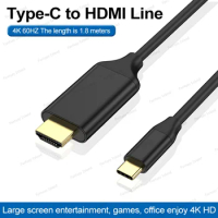 HW-TC06A Type-C to HDMI 1.8m supports 4k 60hz resolution type to HDMI HD adapter