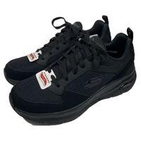 SKECHERS 男鞋 ARCH FIT 運動鞋 健走鞋 工作鞋 足底筋膜炎舒緩 232101BBK麂皮全黑(C3)【陽光樂活】