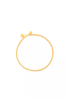 MJ Jewellery 916/22K金 側身腳鏈 K002 (2.70MM)