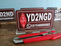 PAPAN IDENTITAS ORARI - RAPI  cocok untuk identitas / meja / radio