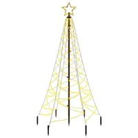 Christmas Tree with Spike Warm White 200 LEDs 6 ft