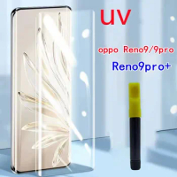 UV Glass Full Glue Cover Screen Protector for OPPO Reno 9 pro plus Full Curved Tempered Glass For Oppo Reno9
