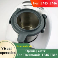 For Thermomix TM5 TM6 Opening Cover Mixer Visual Operation Cover with Large Opening Lid Kitchen Vorwerk Thermomix Accessories