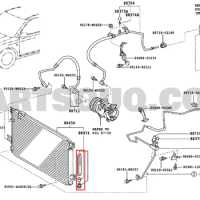 Car Air Conditioner Integrated Condenser Dryer Filter Desiccant For TOYOTA AVENSIS