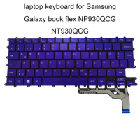 Backlight keyboard for Samsung Galaxy Book Flex NP930QCG K02CN NT930QCG GR GE German blue laptops NSK 87ABN original new Fashion