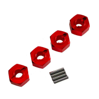 Pin Hex Roda Kereta RC, Penyesuai Logam 12mm, Penyambung Heksagon, Untuk MJX Hyper Go 1 / 14 1 / 16 