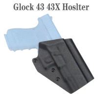 Tactical Kydex Gun Holster for Glock 43/43X with QLS 19 22 Waist Belt Pistol Case Holster Hunting Accessories
