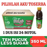 Teh PUCUK Harum LESS SUGAR 350 ml - ( HARGA 1 DUS ISI 24 )