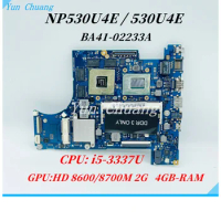BA41-02233A For Samsung NP530U4E 530U4E Laptop Motherboard With i5-3337U CPU HD 8600/8700M 2G GPU 4GB-RAM BA92-12311A Main board