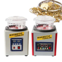 KT185 Magnetic Polishing Machine Jewelry and Metal Polishing Machine with Small-Scale Bidirectional Automatic Polishing
