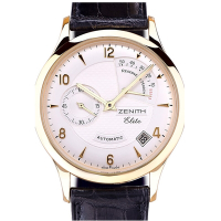 ZENITH 真力時Elite Power Reserve 動力儲存皮帶中性腕表(18.1125.685/01.C4900)x37mm
