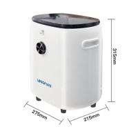Electric Cheap Wholesale High Purity With Battery Chargeable Continuous flow 7L Portable Oxygen Concentrator