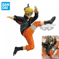 BANDAI Original NARUTO VIBRATION STARS Anime Figure Uzumaki Naruto Action Figure Toys For Boys Girls Kids Gift Collectible Model