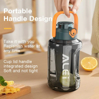 Tumbler Air Minum Viral 2,5 Liter Dan 1,5 Liter Set Sedotan Botol Minum Besar Portable Sport Water B