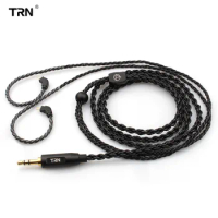 TRN A3 6 Core High Purity Copper Earphone Upgrade Cable 3.5mm MMCX/2Pin Connector For TFZ TRN V30 V80 IM1 IM2 TRN X6 KZ ZS10