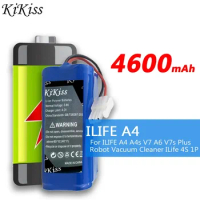 4600mah Lithium Battery For ILIFE A4 A4s V7 A6 V7s Plus Robot Vacuum Cleaner For ILife 4S 1P Full Capacity Rechargeable Bateria