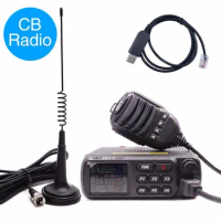 QYT CB-27 CB Car Mobile Radio Transceiver 27MHz AM/FM 12/24V 4Watts LCD Screen Shortware Citizen Band Multi-Norms CB27 Radio