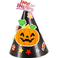 兒童DIY萬聖節女巫蝙蝠三角派對帽材料包【BlueCat】【HW0166】