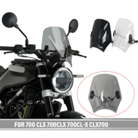 For 700 CLX 700CLX 700CLX CLX700 Motorcycle Windshield Windscreen Round Headlight Street Bikes Wind Deflectors moto accessories