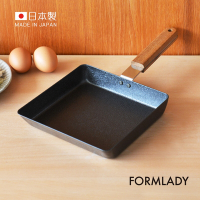 日本FORMLADY-小泉誠 ambai日製原木柄玉子燒鐵鍋-L