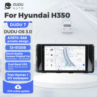 DUDUAUTO YL888 7870 android13 Car multimedia Navigation GPS for Hyundai H350 12+512GB 4G LTE WIFI wireless Car-play Auto BT5.0