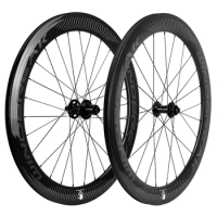 Disc Brake Road Wheelset 60mm Carbon Fiber Wheels 700C Cyclocross Clincher Disc Brake Chosen Hub QR/THRU AXLE